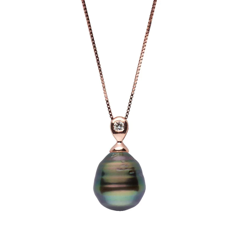 Special Sale On Handcrafted Jewelry – Shop Today Dew Collection 9.0-10.0 mm Tahitian Baroque Pearl and Diamond Pendant