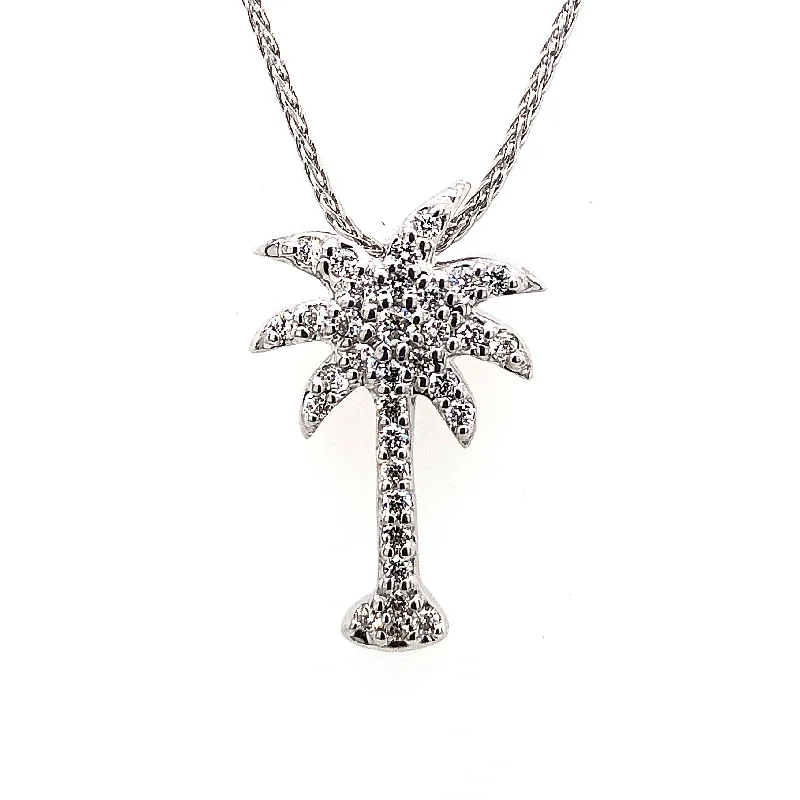 Diamond Palmtree Pendant