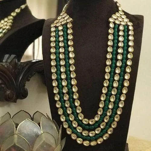 Final Call – Shop Exquisite Jewelry Before It's Gone Emerald And Kundan Layered Long Necklace