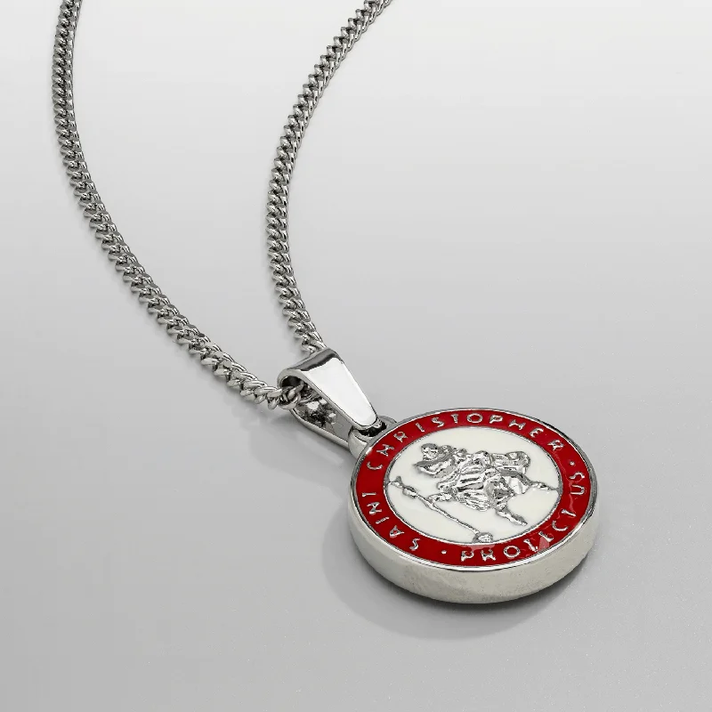 Shop Dazzling Jewelry At The Best Prices Enamel Saint Christopher (Silver)