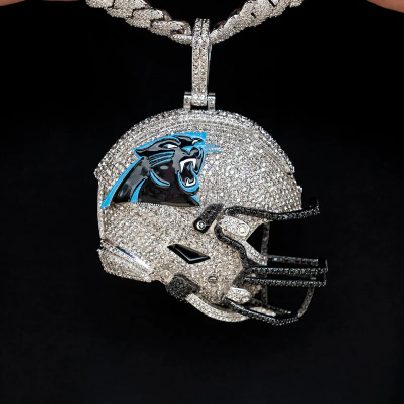 Giant Carolina Panthers Official NFL Helmet Pendant