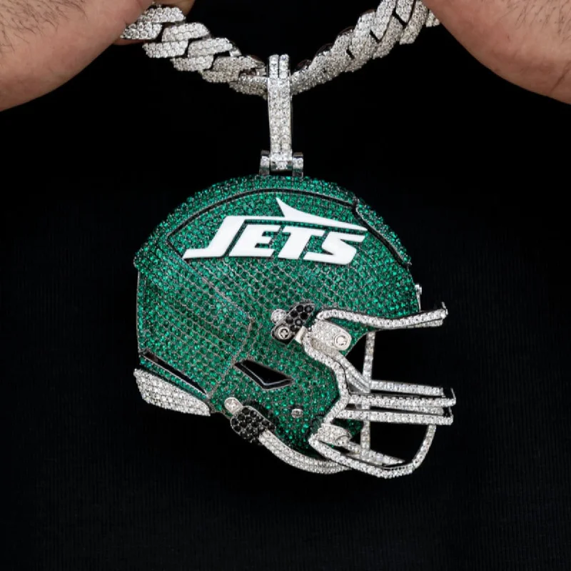 Giant New York Jets Official NFL Helmet Pendant