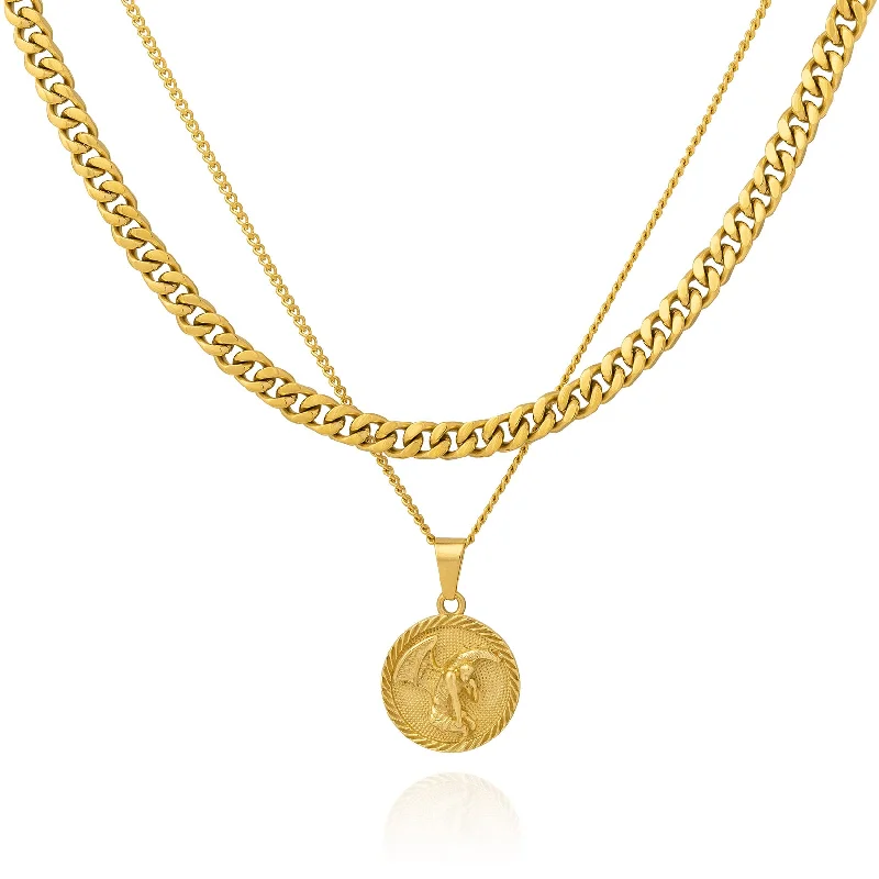 Cuban Set (Custom Pendant Choice) (Gold)