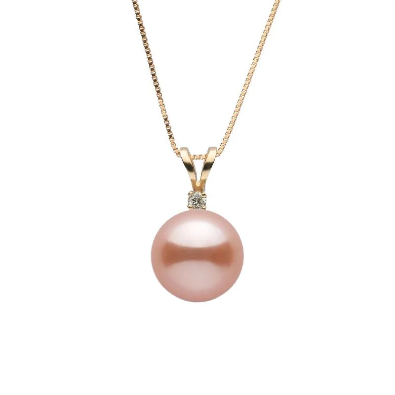 Premium Jewelry Now Available At Special Discounts Harmony Collection 8.5-9.0 mm Pink Freshadama Freshwater Pearl & Diamond Pendant