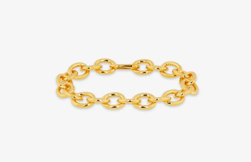 IX Luca 22K Gold Plated Bracelet