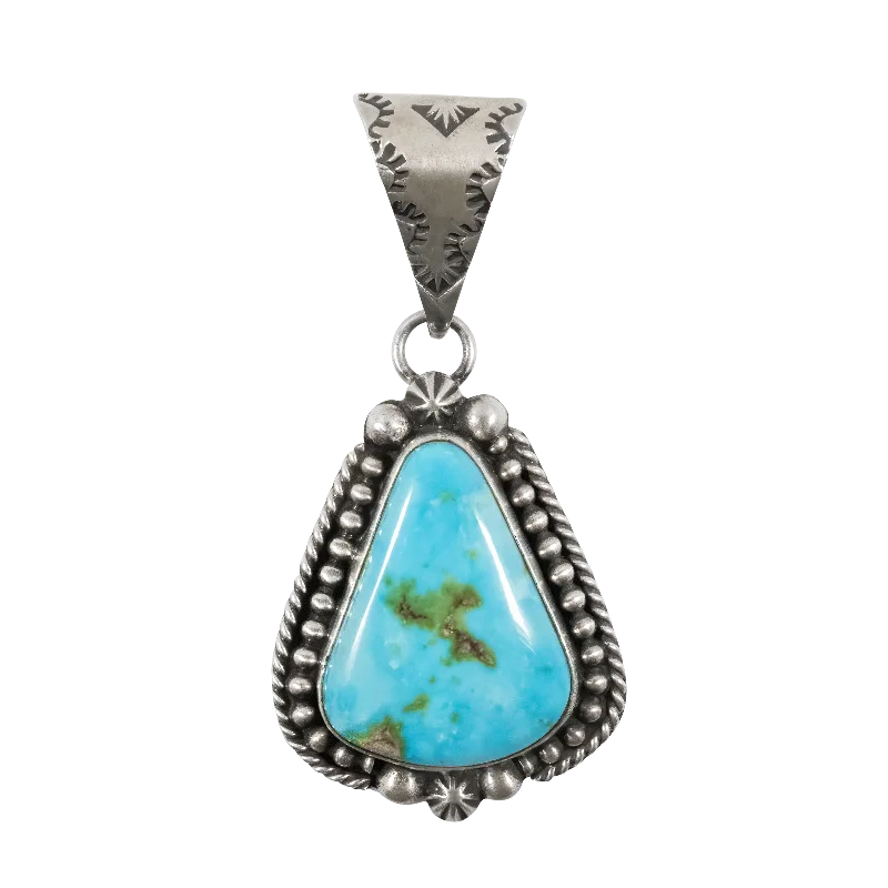 Sonoran Gold Turquoise Pendant | Artisan Handmade