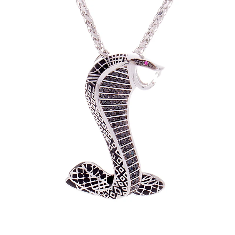 Mens Black Diamonds Pendant