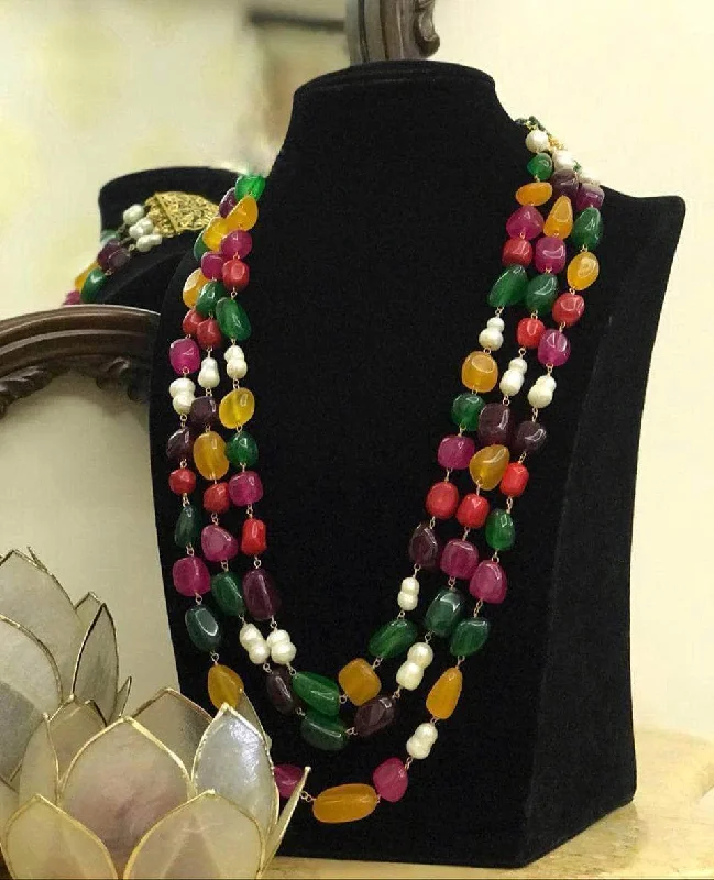 Mutli Color Precious Stone Necklace