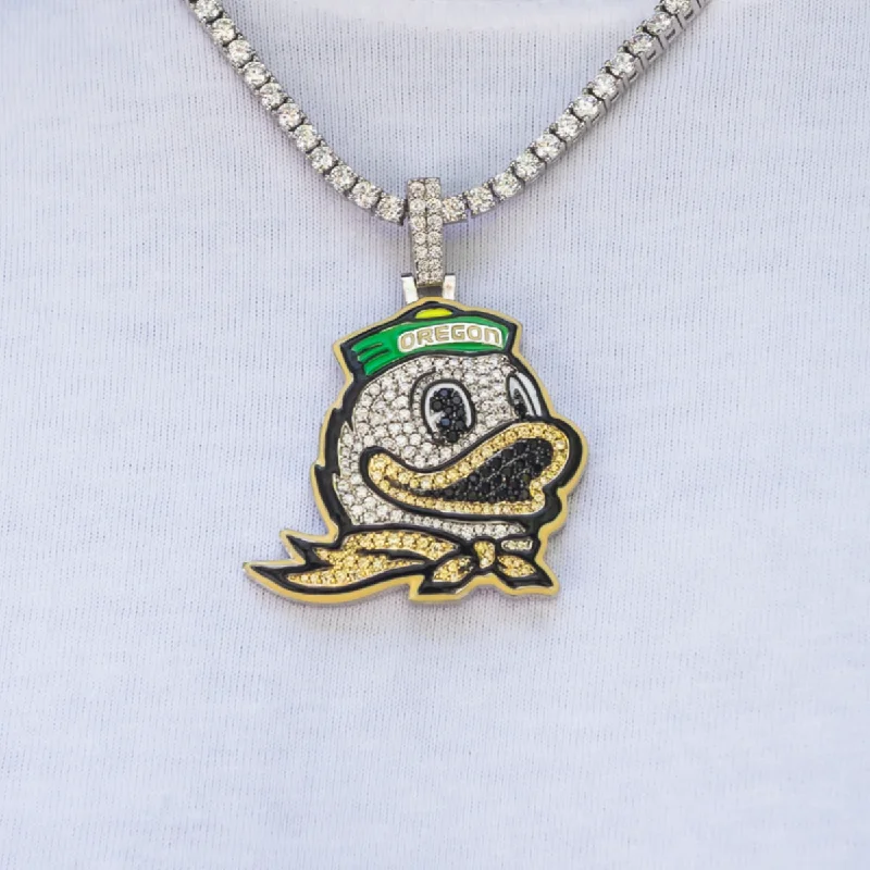 Grab Your Favorite Jewelry At The Lowest Prices Oregon Ducks Official NCAA Mascot Pendant