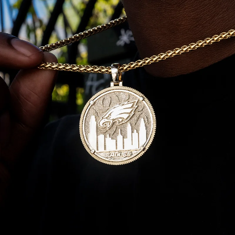 Handcrafted Jewelry Sale – Unique Designs At Low Prices Philadelphia Eagles Official NFL Coin Pendant