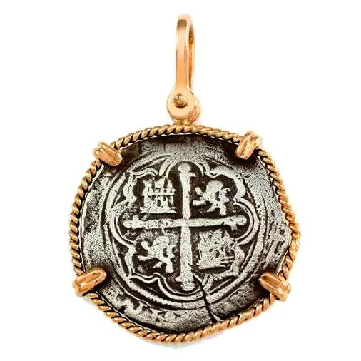 Pendant with 1 1/4" Replica Atocha Coin