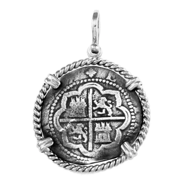 Pendant with 1 1/8" Replica Atocha Coin