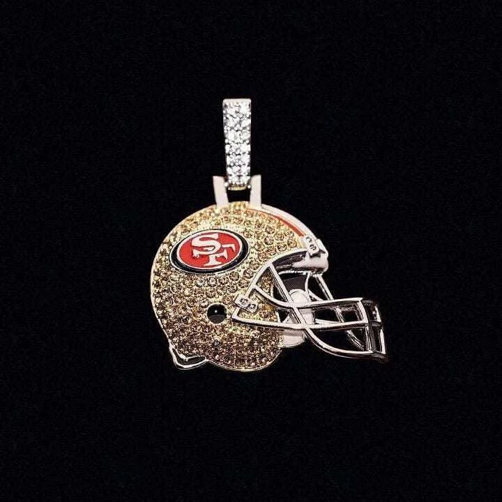 San Francisco 49ers Official NFL Helmet Pendant