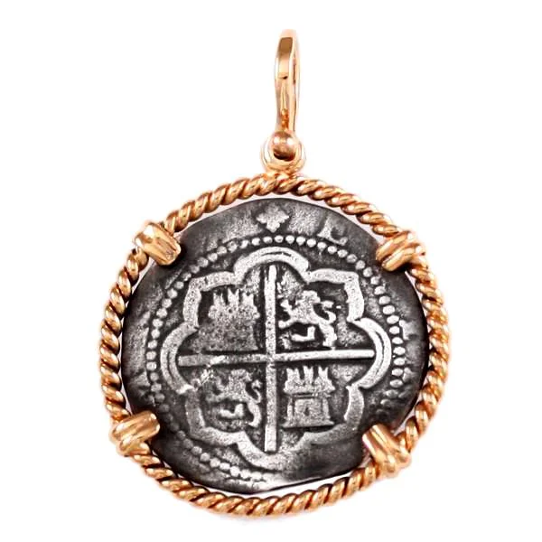 Last Chance To Shop High-End Jewelry At Markdown Prices Pendant with 1 1/8" Replica Atocha Coin