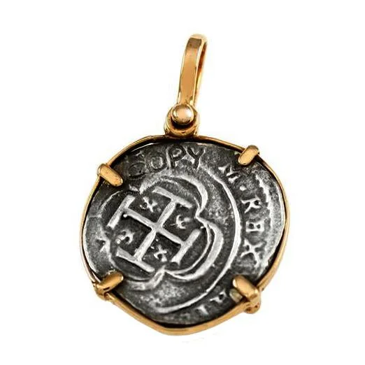 Pendant with 7/8" Replica Atocha Coin