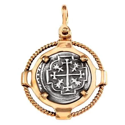 Luxury Meets Affordability – Jewelry Sale Live Now Pendant with 1 1/2" Replica Atocha Coin