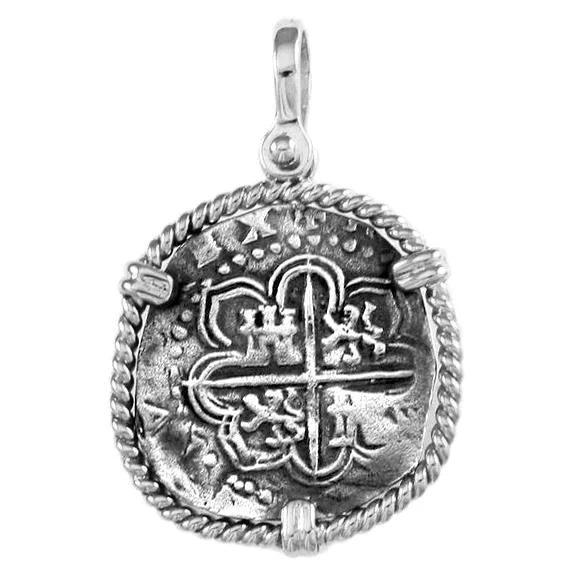 Dainty And Elegant Jewelry Now At Reduced Prices Pendant with 1 1/2" Replica Atocha Coin