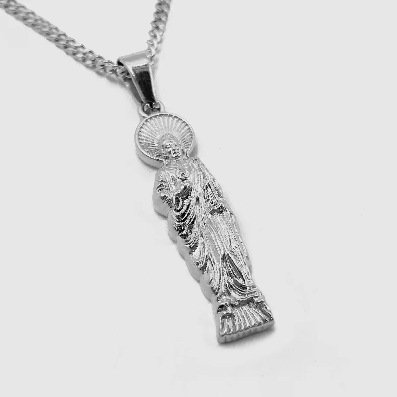 Shop Signature Jewelry Styles At Exclusive Prices St. Jude Figurine Pendant (Silver)