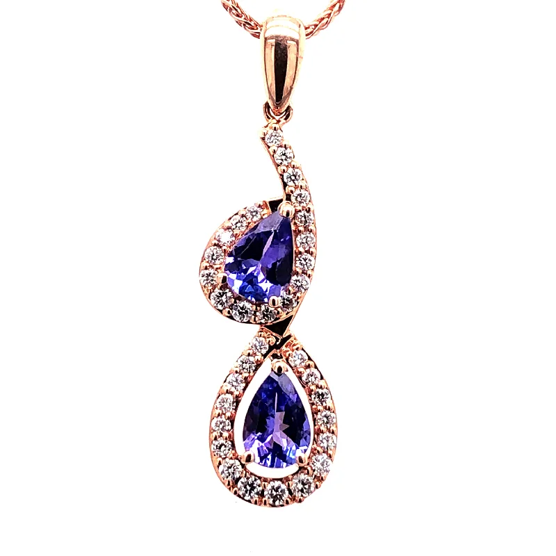 Tanzanite and Diamonds Pendant