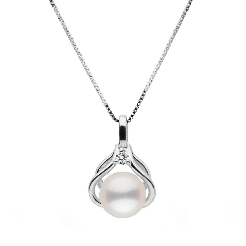 Bestselling Jewelry At Special Promotional Rates Tiara Collection White Freshadama Pearl and Diamond Pendant