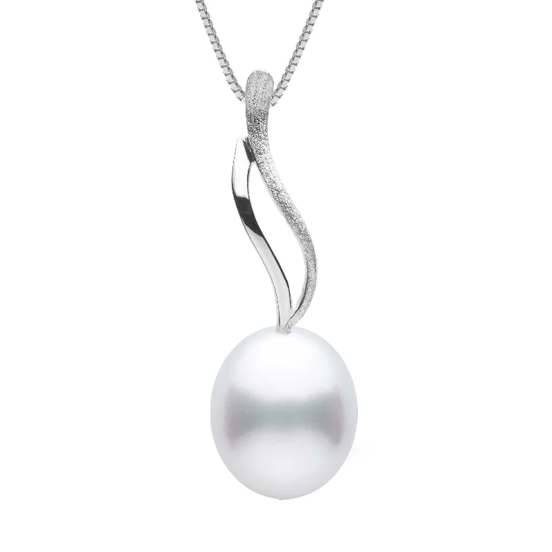 Classic And Modern Jewelry Styles On Sale Wisp Collection 9.0-10.0 mm Drop White South Sea Pearl Pendant