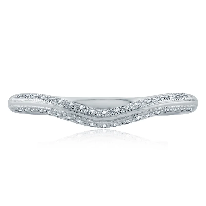 The Perfect Accessory For Less – Jewelry Sale Live A. Jaffe Contour Modern Vintage Diamond Wedding Band MRS871/23