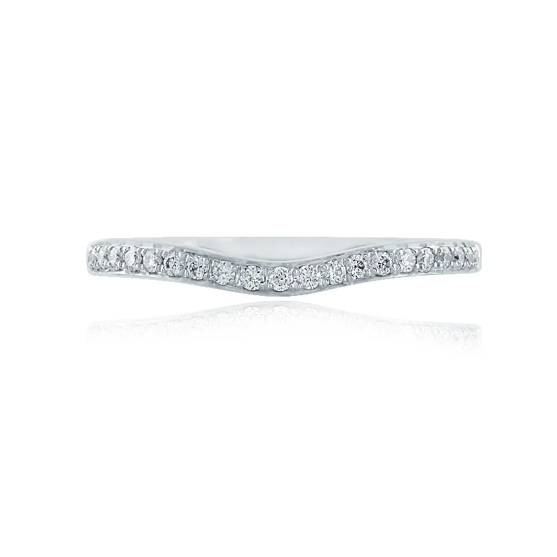 Shop Modern Jewelry Collections With Exclusive Discounts A.Jaffe Contoured Micro Pavé Diamond Quilted Wedding Band MR2025Q/16