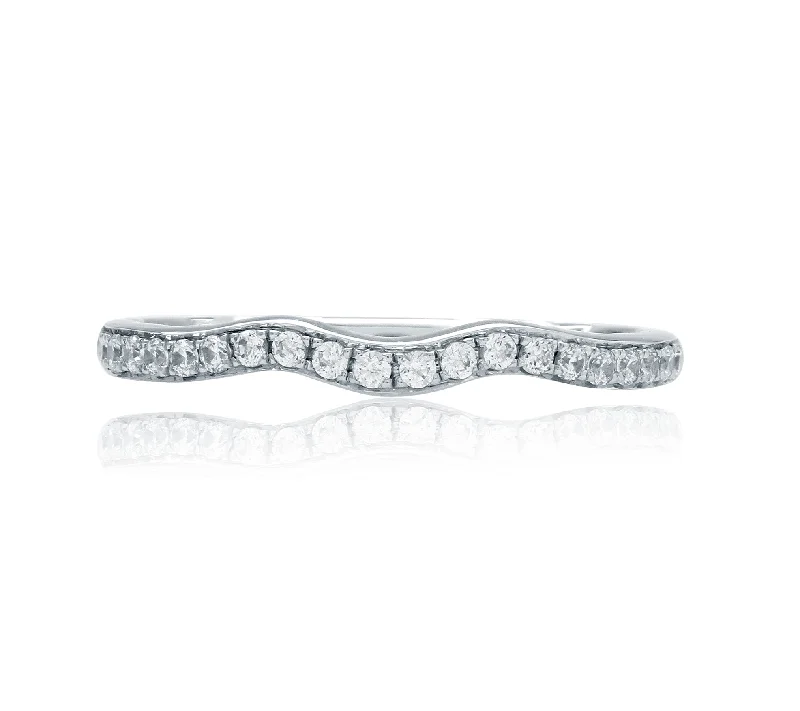 Limited-Time Jewelry Sale – Don't Miss Out On Dazzling Discounts A.Jaffe Contoured Prong Set Diamond Quilted Wedding Band MR2043Q/20