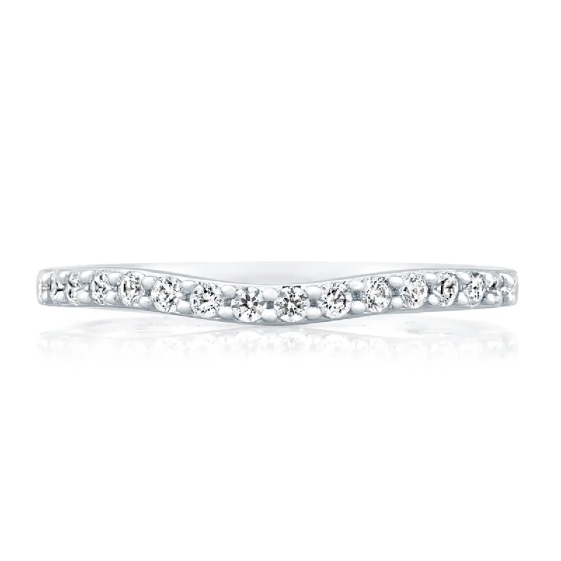 Timeless Elegance, Temporary Discounts – Act Fast A. Jaffe Delicate Pave Contour Wedding Band MRS477/24