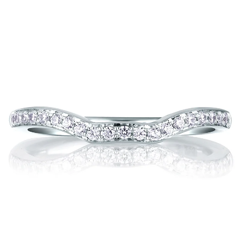 Exclusive Online Jewelry Sale – Don't Wait A. Jaffe Perfect Fit Contour Pave Diamond Wedding Band MRS412/17