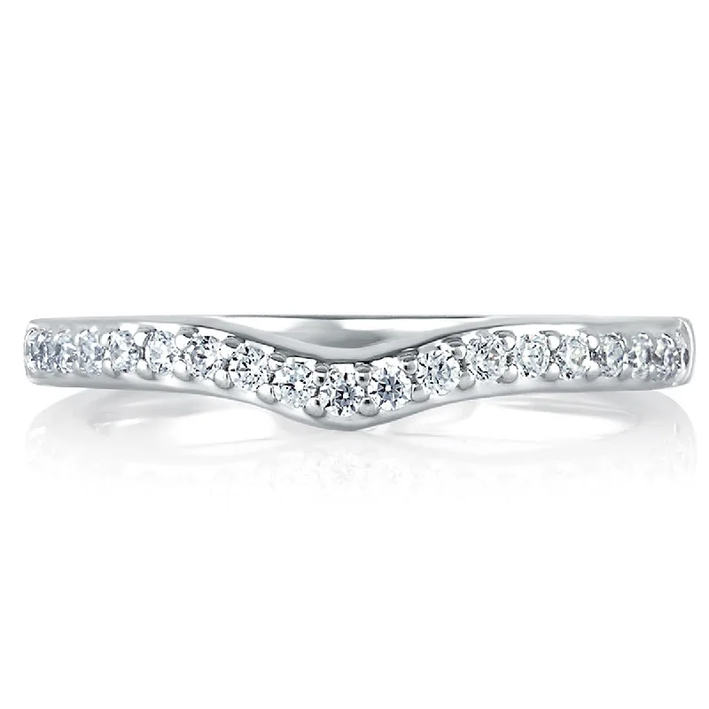 Get The Jewelry You Love At A Price You Love A. Jaffe Perfect Fit Shared Prong Contour Diamond Wedding Band MRS143/23