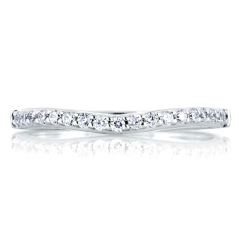 Flash Sale On Elegant Jewelry – Don't Miss Out A. Jaffe Shared Prong Signature Diamond Wedding Band MRS144/24