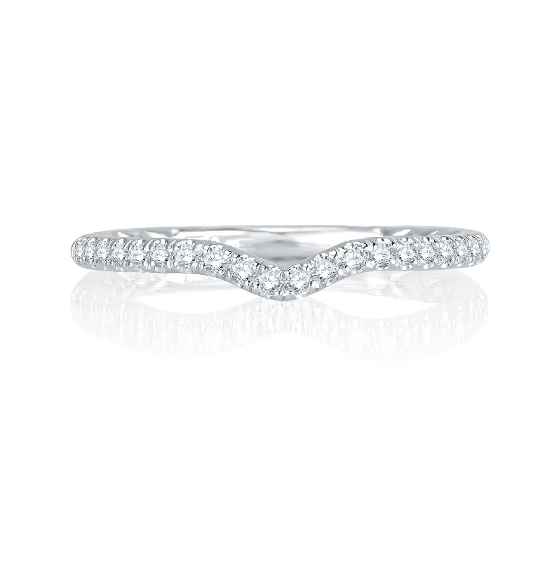 Buy More, Save More On Stunning Jewelry Pieces A.Jaffe Signature Contoured Delicate Diamond Quilted Wedding Band MRS767Q/17