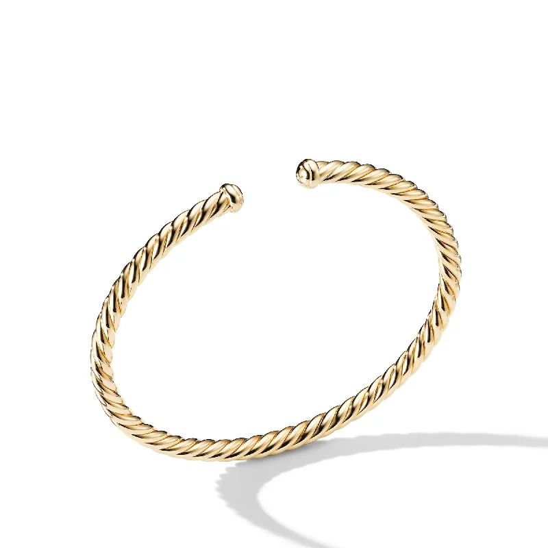 High-End Jewelry, Now More Affordable Than Ever Cable Flex Bracelet in 18K Yellow Gold\, 4mm