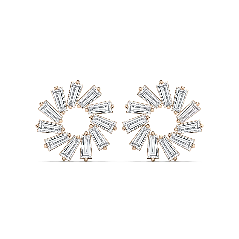 Shop Stylish Jewelry Now And Save Big Baguette-Cut Circular Earrings