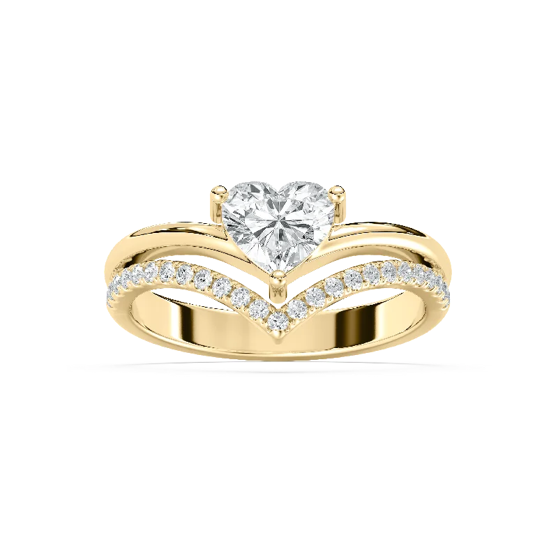 Unmissable Jewelry Discounts – Elevate Your Look For Less Chevron Heart Ring