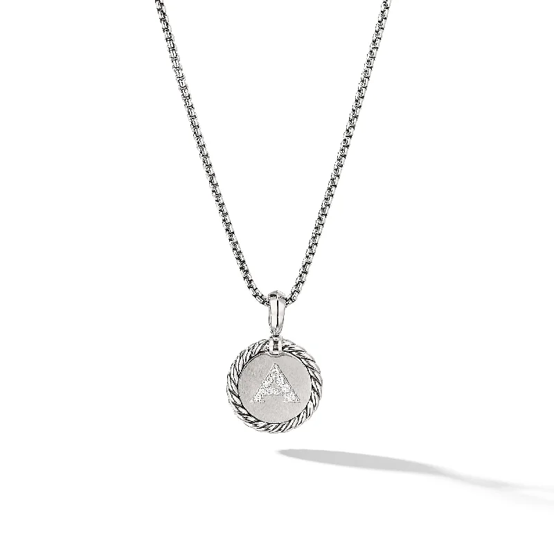 Limited-Time Jewelry Sale – Elegant Styles At Less Initial Charm in Sterling Silver with Diamond A