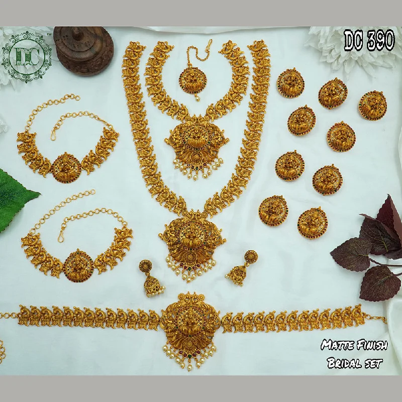 Limited-Time Jewelry Sale – Elegant Styles At Less Diksha Collection Gold Plated Bridal Jewellery  Set