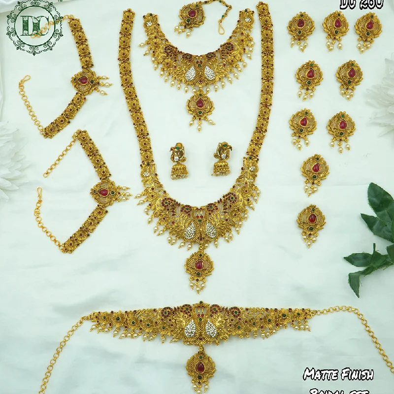 Shop Trending Jewelry With Exclusive Savings Diksha Collection Gold Plated Bridal Jewellery  Set