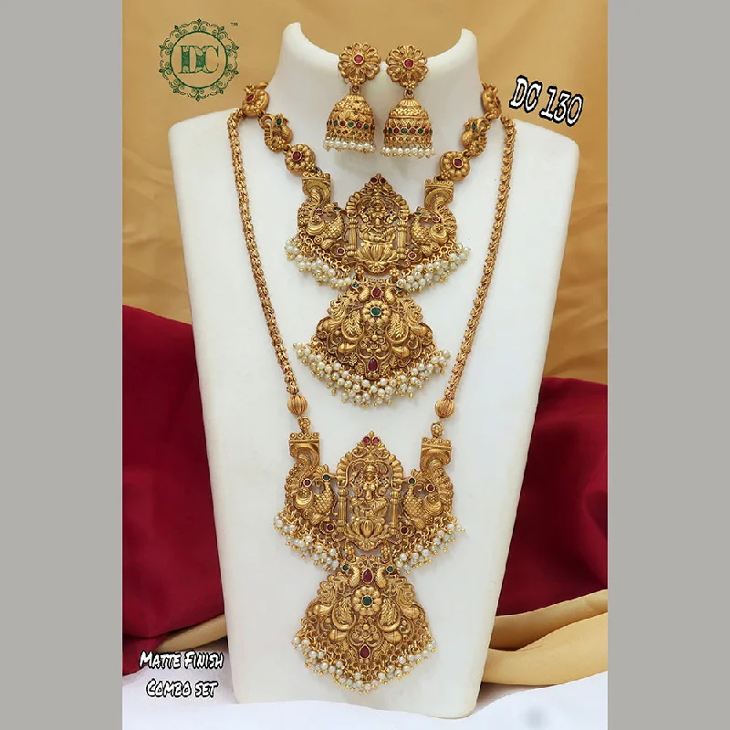 Exclusive Jewelry Bundles At Discounted Prices Diksha Collection Gold Plated Bridal Jewellery  Set