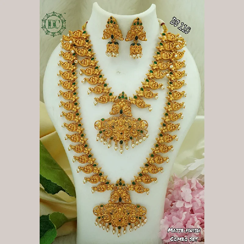 Luxury Jewelry Sale – Sparkle For Less Diksha Collection Gold Plated Bridal Jewellery  Set