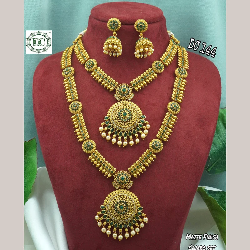 Unique Jewelry Designs Now At Discounted Rates Diksha Collection Gold Plated Bridal Jewellery  Set