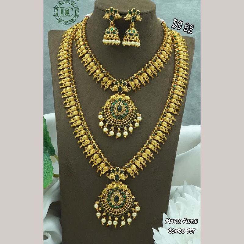 Grab Your Dream Jewelry At The Lowest Prices Diksha Collection Gold Plated Bridal Jewellery  Set