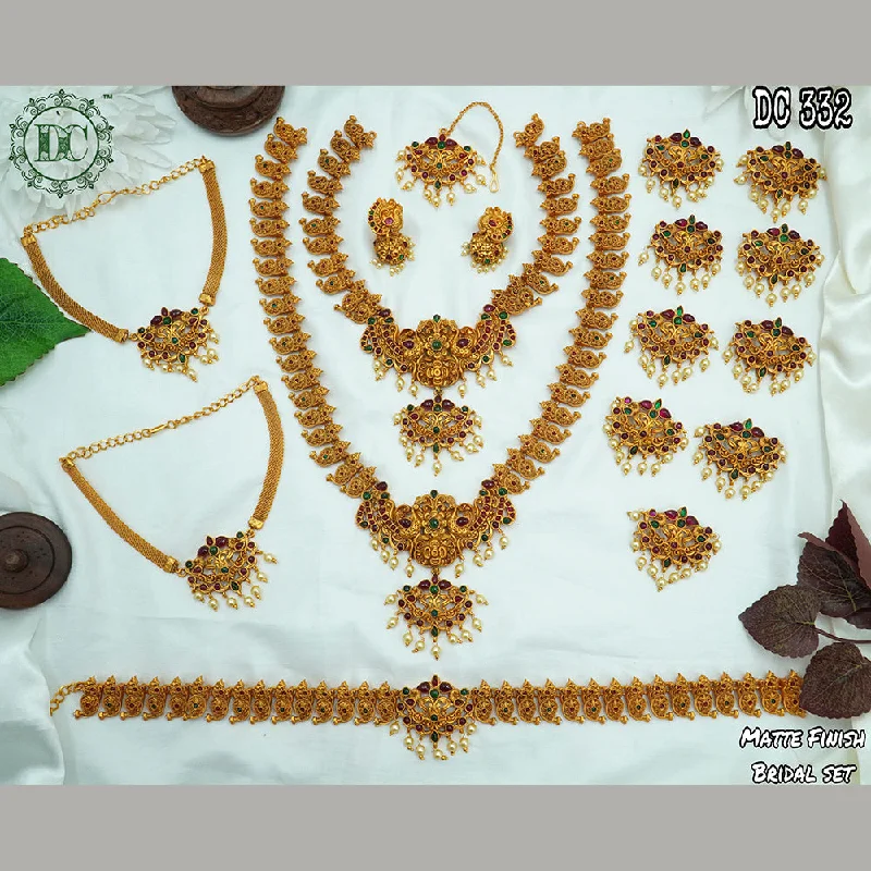 Personalized Jewelry At Special Discount Rates Diksha Collection Gold Plated Bridal Jewellery  Set