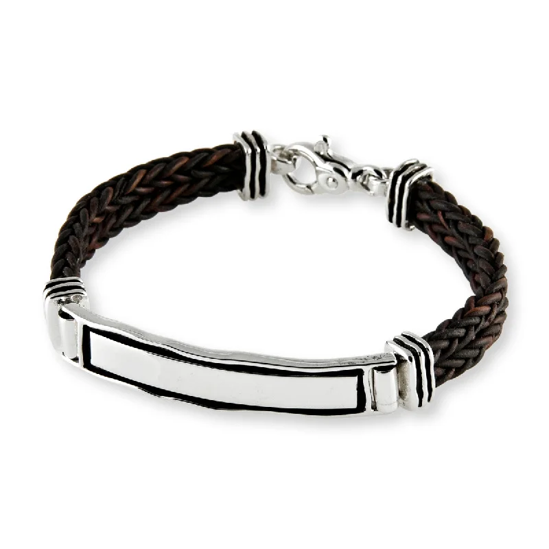 Affordable Luxury Jewelry – Style At A Great Price Double Leather ID Bracelet