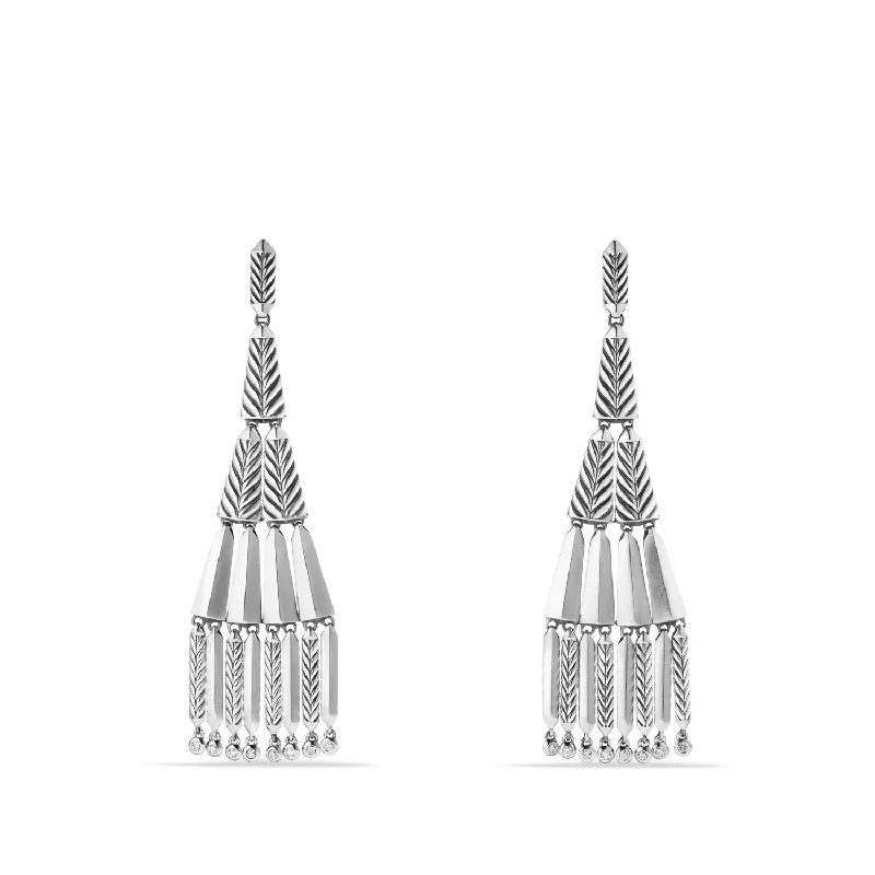 Eco-Friendly Sustainable Jewelry For Conscious Buyers Stax Fringe Earrings with Diamonds