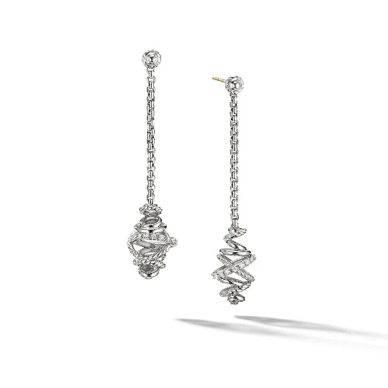 Clearance Sale On High-End Jewelry Collections Crossover Chain Drop Earrings with Diamonds\,