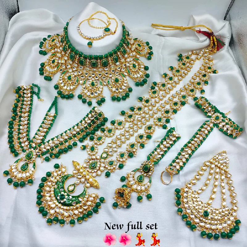 Lucentarts Jewellery Gold Plated Bridal Necklace Set