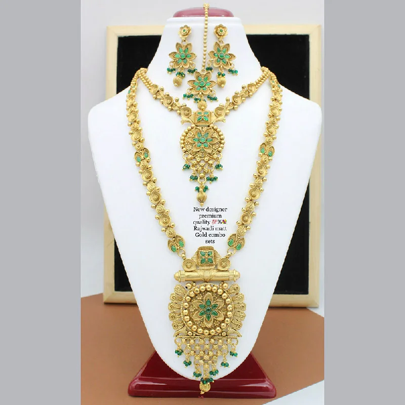 Luxury Jewelry Sale – Elegant Styles At Unbeatable Prices Manisha Jewellery Gold Plated Pota Stone Bridal Set