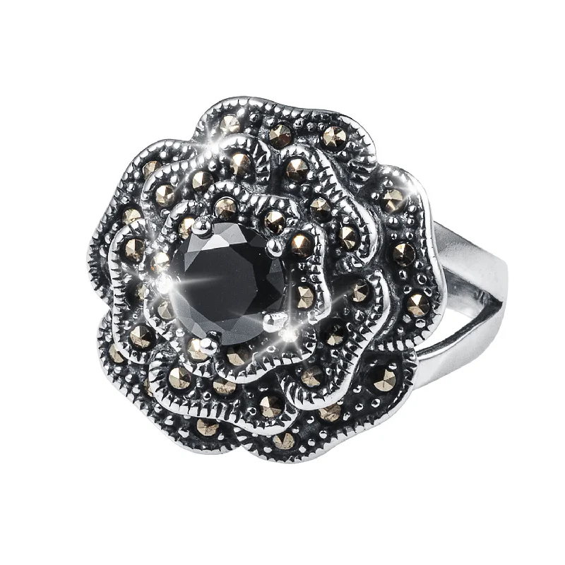 Exclusive Jewelry Bundles At Discounted Prices Marcasite Rose Ladies Ring